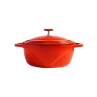 Lodge U7id300 7.5 qt. Enameled Cast Iron Dutch Oven - Smooth Sailing