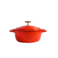 Lodge U7id300 7.5 qt. Enameled Cast Iron Dutch Oven - Smooth Sailing