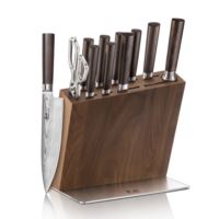 Cangshan TV2 Series 14-Piece Magnetic Knife Block Set- Acacia Wood