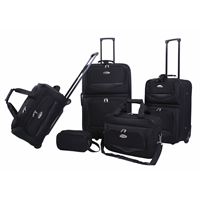 bob mackie tek collection 3 piece luggage set