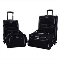 bob mackie expandable 5 piece luggage